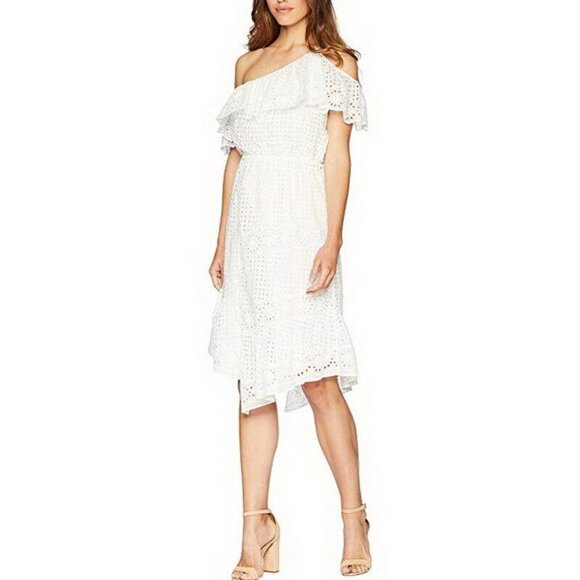 Joie Porcelain Corynn Eyelet Dress